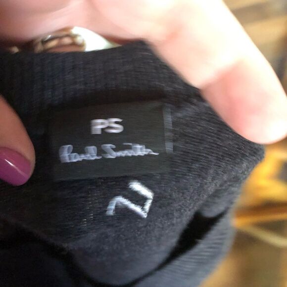 PS Paul Smith Hidden Button Front Embroidered Shapes Wool Blend Cardigan - XS - Picture 12 of 13